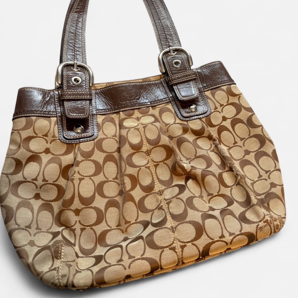 SOLD Coach Soho Pleated Signature Shoulder bag
